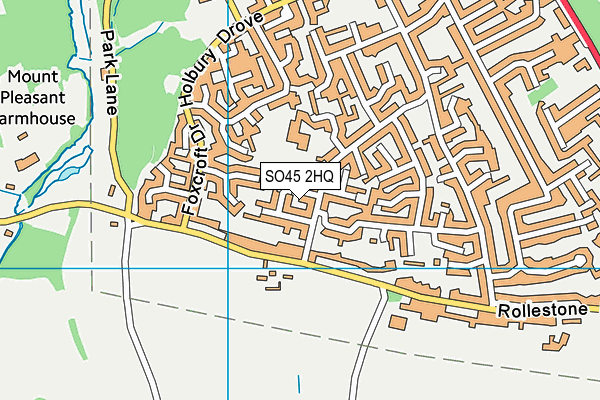 SO45 2HQ map - OS VectorMap District (Ordnance Survey)