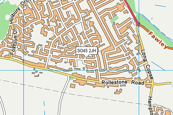 SO45 2JH map - OS VectorMap District (Ordnance Survey)