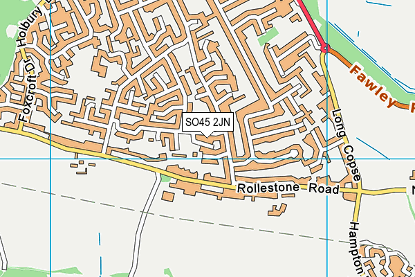 SO45 2JN map - OS VectorMap District (Ordnance Survey)