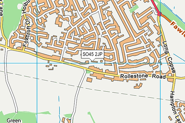 SO45 2JP map - OS VectorMap District (Ordnance Survey)