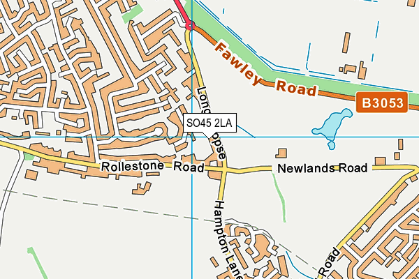 SO45 2LA map - OS VectorMap District (Ordnance Survey)