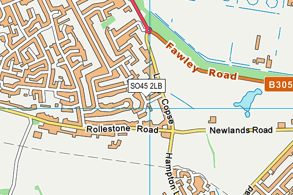 SO45 2LB map - OS VectorMap District (Ordnance Survey)