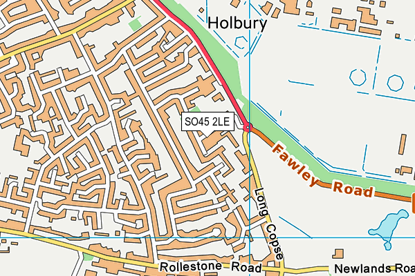 SO45 2LE map - OS VectorMap District (Ordnance Survey)