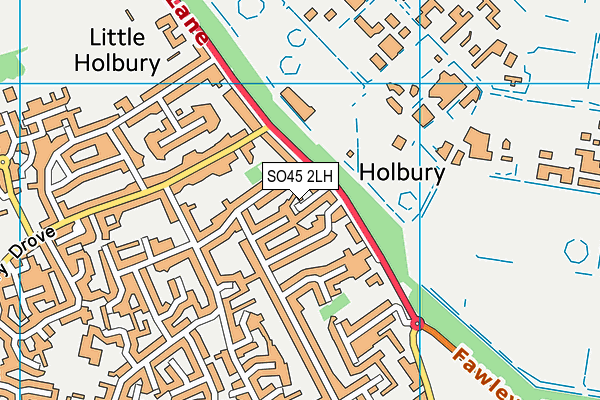 SO45 2LH map - OS VectorMap District (Ordnance Survey)