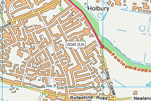 SO45 2LN map - OS VectorMap District (Ordnance Survey)