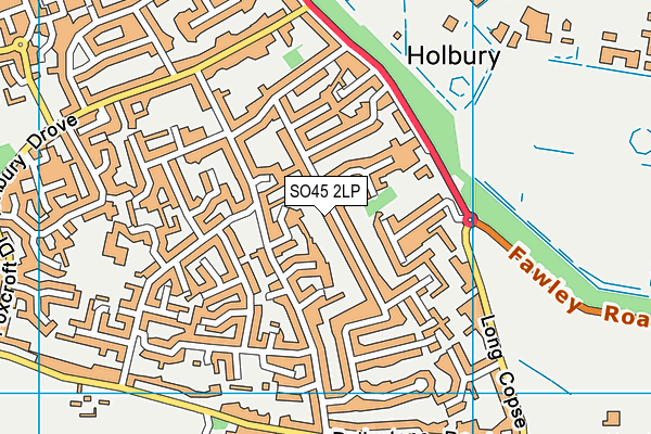 SO45 2LP map - OS VectorMap District (Ordnance Survey)