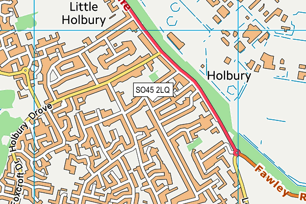 SO45 2LQ map - OS VectorMap District (Ordnance Survey)