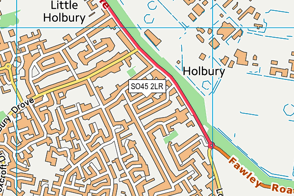 SO45 2LR map - OS VectorMap District (Ordnance Survey)