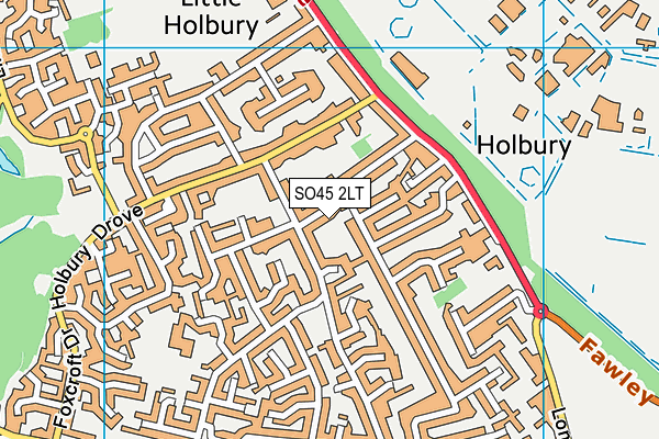 SO45 2LT map - OS VectorMap District (Ordnance Survey)