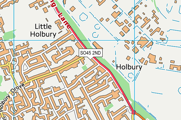 Map of HOLBURY BARBER LIMITED at district scale