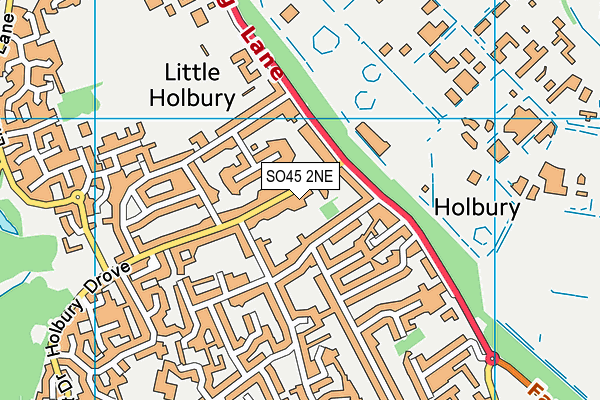 SO45 2NE map - OS VectorMap District (Ordnance Survey)