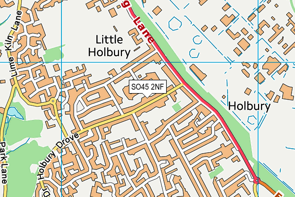 SO45 2NF map - OS VectorMap District (Ordnance Survey)