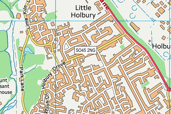 SO45 2NG map - OS VectorMap District (Ordnance Survey)