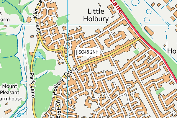 SO45 2NH map - OS VectorMap District (Ordnance Survey)