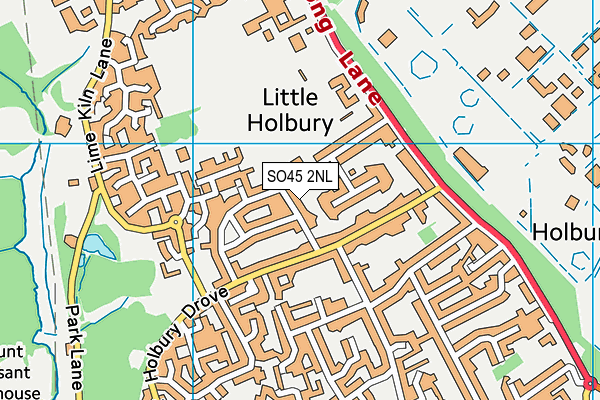 SO45 2NL map - OS VectorMap District (Ordnance Survey)