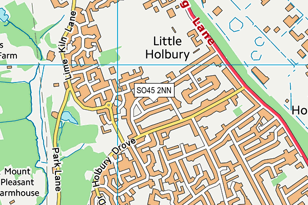 SO45 2NN map - OS VectorMap District (Ordnance Survey)