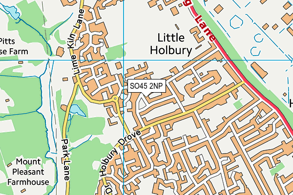 SO45 2NP map - OS VectorMap District (Ordnance Survey)