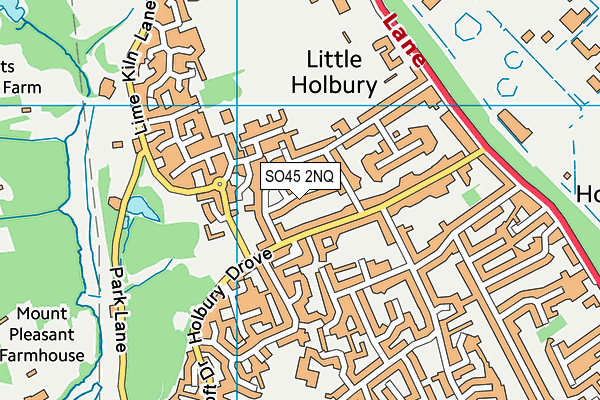 SO45 2NQ map - OS VectorMap District (Ordnance Survey)