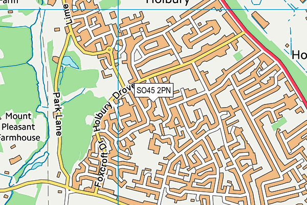 SO45 2PN map - OS VectorMap District (Ordnance Survey)