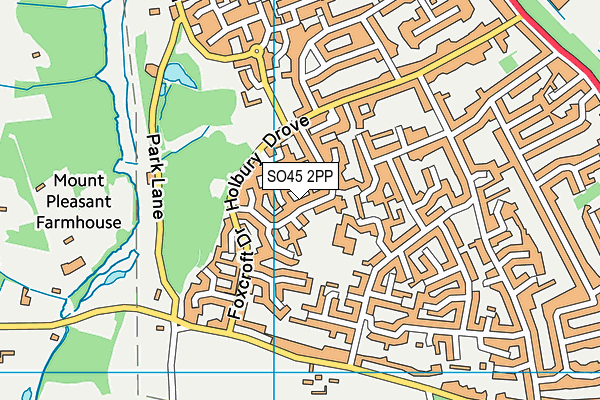 SO45 2PP map - OS VectorMap District (Ordnance Survey)