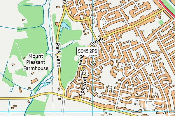 SO45 2PS map - OS VectorMap District (Ordnance Survey)