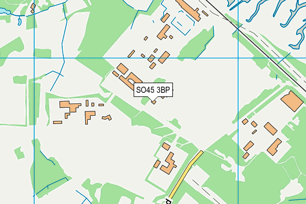 SO45 3BP map - OS VectorMap District (Ordnance Survey)