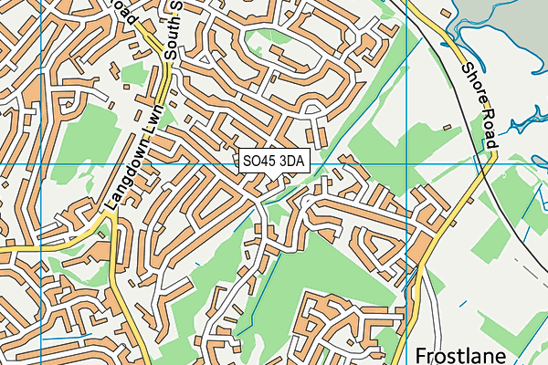 SO45 3DA map - OS VectorMap District (Ordnance Survey)