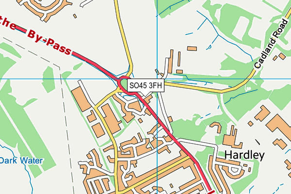 SO45 3FH map - OS VectorMap District (Ordnance Survey)