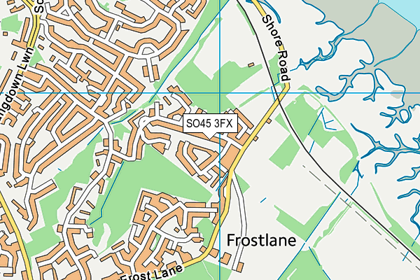 SO45 3FX map - OS VectorMap District (Ordnance Survey)