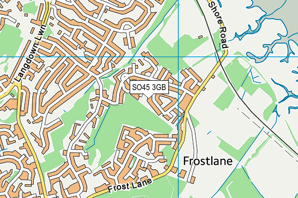 SO45 3GB map - OS VectorMap District (Ordnance Survey)