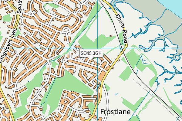 SO45 3GH map - OS VectorMap District (Ordnance Survey)