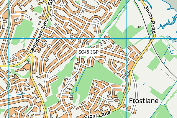 SO45 3GP map - OS VectorMap District (Ordnance Survey)
