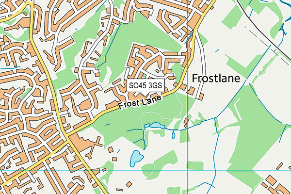 SO45 3GS map - OS VectorMap District (Ordnance Survey)