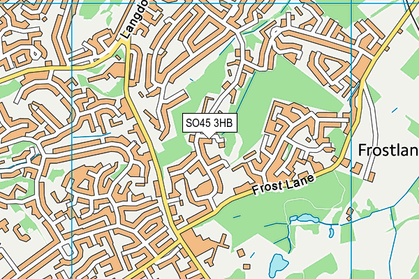 SO45 3HB map - OS VectorMap District (Ordnance Survey)