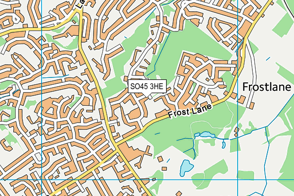 SO45 3HE map - OS VectorMap District (Ordnance Survey)