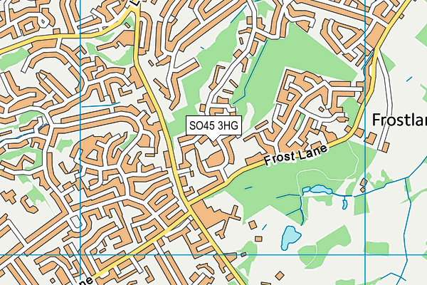 SO45 3HG map - OS VectorMap District (Ordnance Survey)