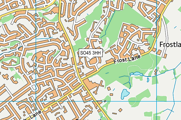 SO45 3HH map - OS VectorMap District (Ordnance Survey)