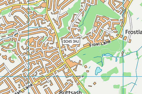 SO45 3HJ map - OS VectorMap District (Ordnance Survey)