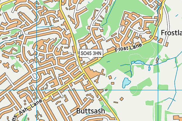 SO45 3HN map - OS VectorMap District (Ordnance Survey)