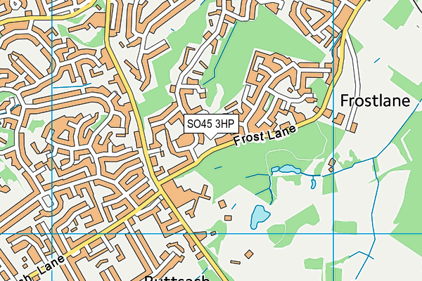 SO45 3HP map - OS VectorMap District (Ordnance Survey)