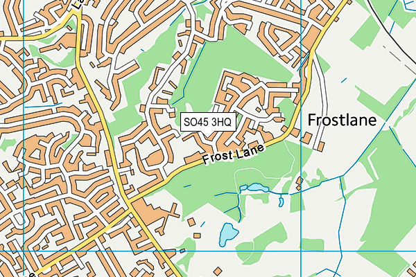 SO45 3HQ map - OS VectorMap District (Ordnance Survey)