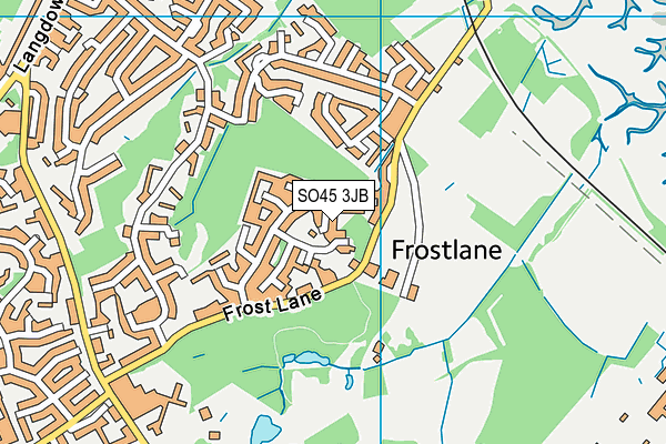 SO45 3JB map - OS VectorMap District (Ordnance Survey)