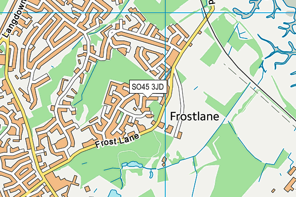 SO45 3JD map - OS VectorMap District (Ordnance Survey)