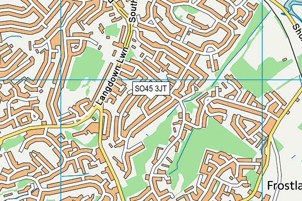 SO45 3JT map - OS VectorMap District (Ordnance Survey)