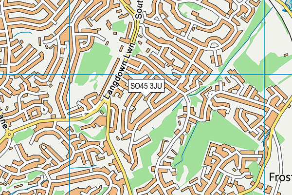 SO45 3JU map - OS VectorMap District (Ordnance Survey)