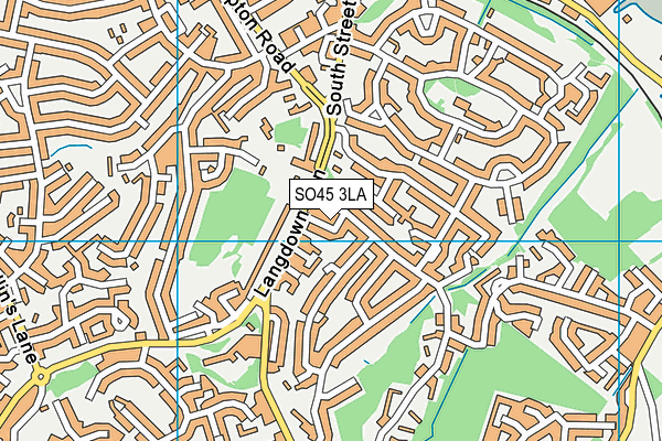 SO45 3LA map - OS VectorMap District (Ordnance Survey)