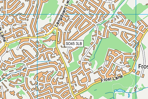 SO45 3LB map - OS VectorMap District (Ordnance Survey)
