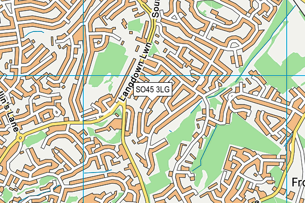 SO45 3LG map - OS VectorMap District (Ordnance Survey)
