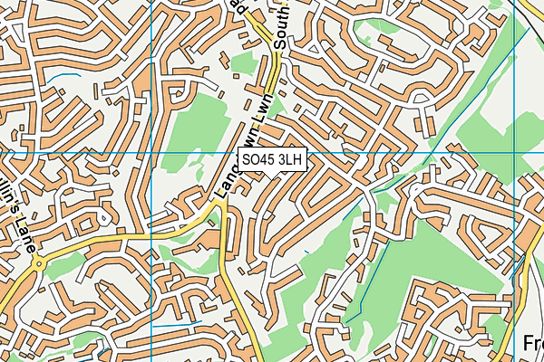 SO45 3LH map - OS VectorMap District (Ordnance Survey)