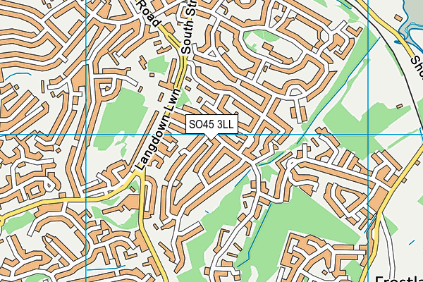 SO45 3LL map - OS VectorMap District (Ordnance Survey)